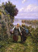 Daniel Ridgeway Knight Returning Home oil painting